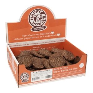 HAPPY HOWIE'S DOG BEEF BURGER 4IN 60 PACK